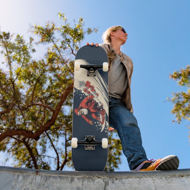 Surfing Santa Sommar jul Mini Skateboard Bräda 18,5 Cm (Utomhus 1)