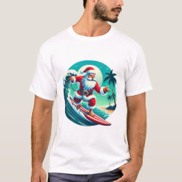 Surfing Santa T Shirt