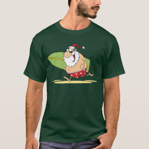 Surfing Santa T Shirt