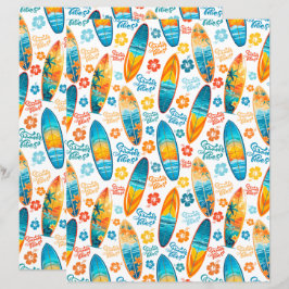 Surfing Scrapbookpapper