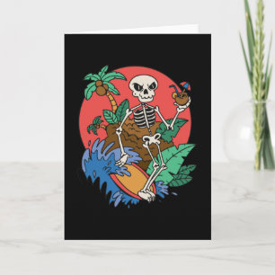 SURFING SKELETON KORT