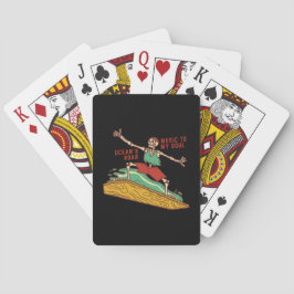 Surfing Skeleton på Casinokort