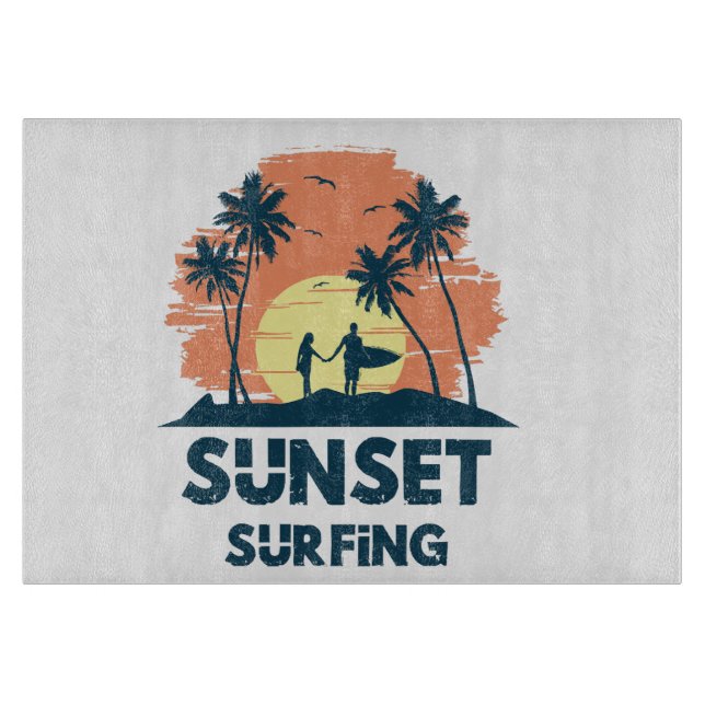 Surfing -Solnedgångssurfing  (Framsidan)