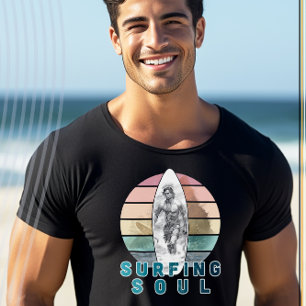 Surfing Soul Retro Surfer Design T Shirt