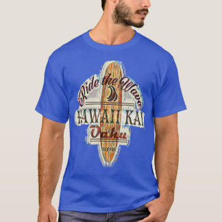 Surfing Surfboard Distressed Longboard Hawaii Kai  T Shirt