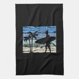 Surfing Surfer Kökshandduk