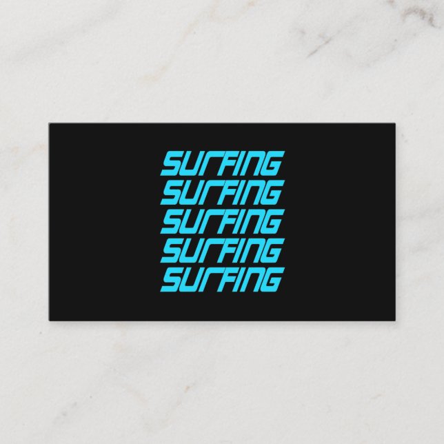 Surfing Surfing Visitkort (Framsida)