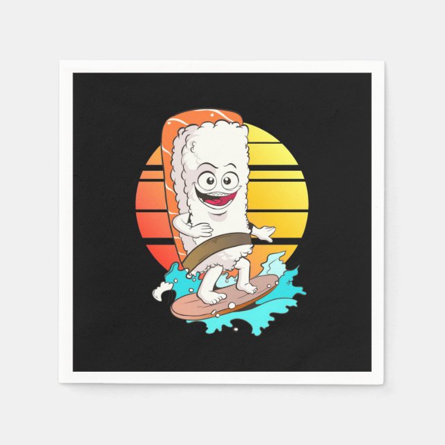 Surfing Sushi Pappersservett (Framsidan)