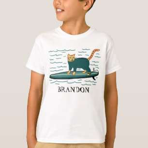 Surfing Tabby katt Cute CUSTOMIZE IT T Shirt