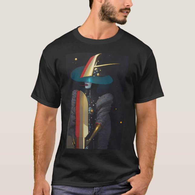 Surfing the Astro-Witch T Shirt (Framsida)