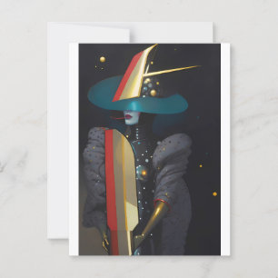 Surfing the Astro-Witch Vykort