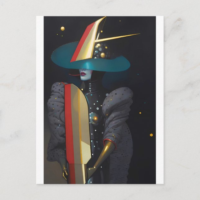 Surfing the Astro-Witch Vykort (Framsida)