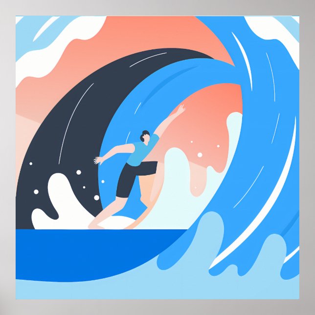 Surfing the Color Wave Poster (Framsidan)