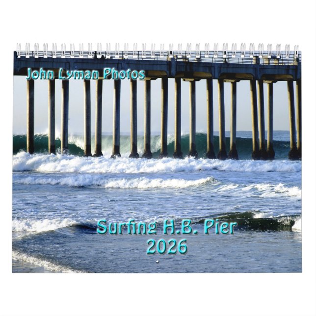 Surfing the Huntington Beach Pier 2026 Kalender (Omslag)