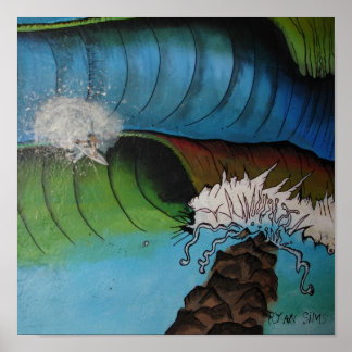 "Surfing the Inlet Poster" Poster