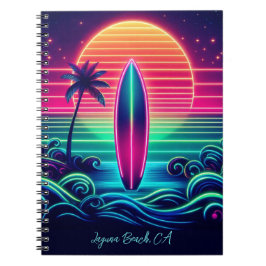 Surfing the Neon Sunset Anteckningsbok