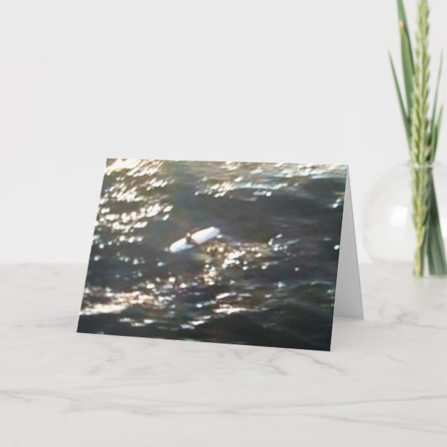 "SURFING THE SEA"-TILLFÄLLENS KORT (Framsida)