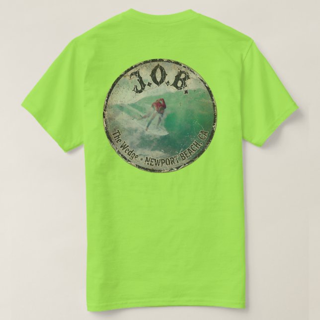 Surfing The Wedge - Jamie O'Brien J.O.B.  T Shirt (Design baksida)