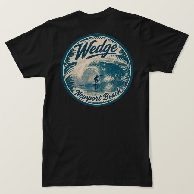 Surfing the Wedge - T-Shirt (Män) Tri-Blend Tröja (Design baksida)