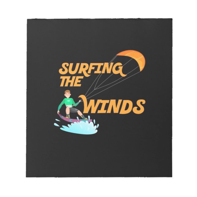 Surfing The Winds Anteckningsblock (Framsida)