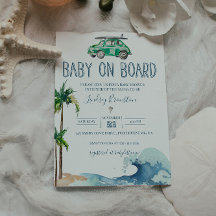 Surfing Theme Baby Shower Beach Baby