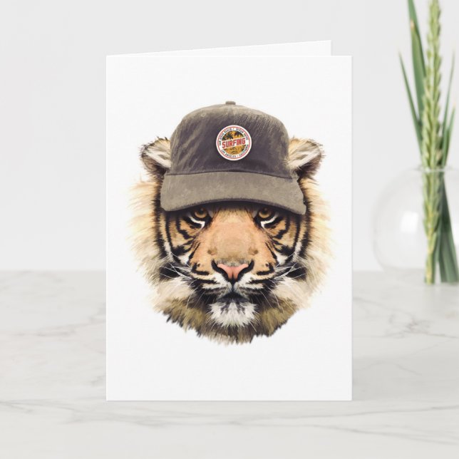 Surfing Tiger Kort (Framsida)