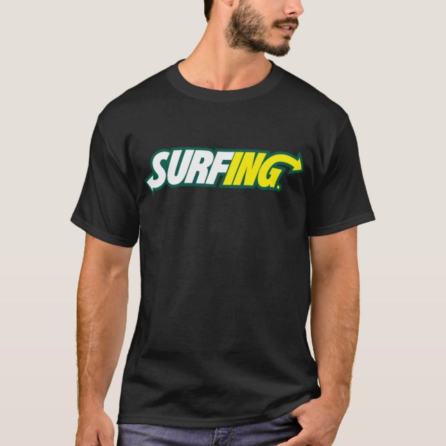 Surfing/Tunnelbanan T-Shirt (Framsida)