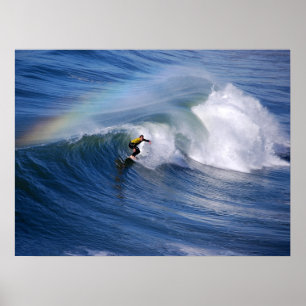 Surfing Under A Rainbow 24 x 18 tryck