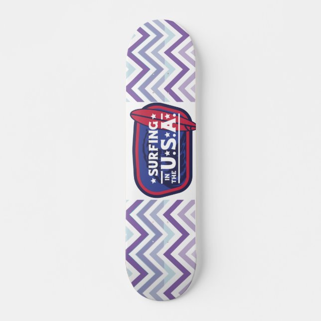 Surfing USA Mini Skateboard Bräda 18,5 Cm (Framsida)