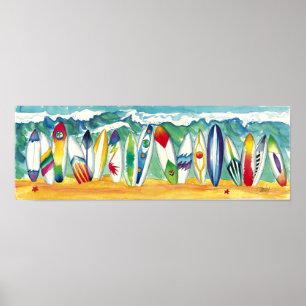 Surfing USA-utskrift poster