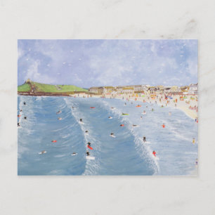 Surfing vid Porthmeor Vykort