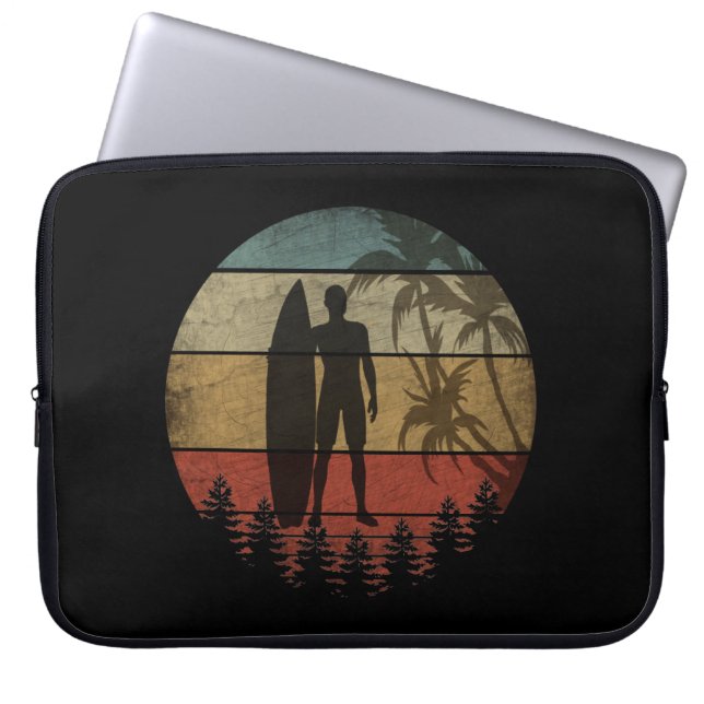 SURFING VINTAGE LAPTOP FODRAL (Framsidan)