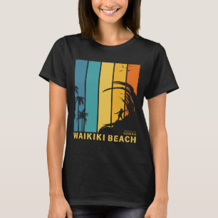 Surfing Waikiki Beach Honolulu Hawaii T Shirt