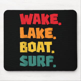 Surfing Wake Lake Båt Surf Retro Musmatta