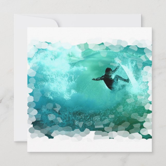Surfing Wipeout-inbjudningar Inbjudningar (Framsida)