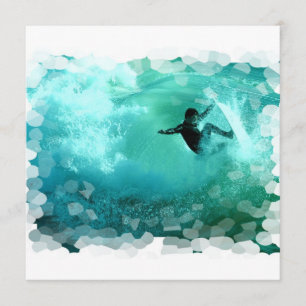 Surfing Wipeout-inbjudningar Inbjudningar
