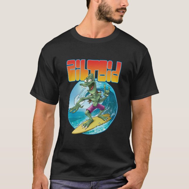 Surfing Ziltoid Tri-blend T Shirt (Framsida)