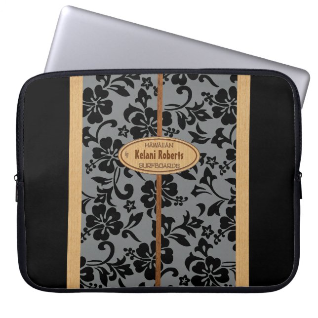 Surfingbräda för Monogram Mokuleia för hawaiansk Laptop Fodral (Framsidan)