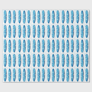 Surfingbräda som slår in papper presentpapper