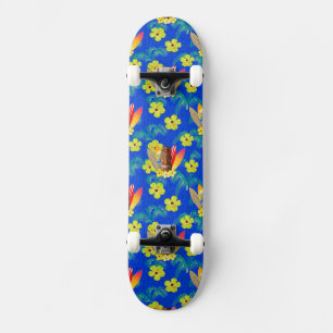 Surfingbrädor och Tiki maskerar Skateboard Bräda 19,5 Cm