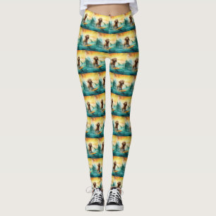 Surfingfärg för Cockapoo Beach Leggings