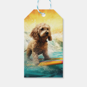 Surfingfärg för Cockapoo Beach Presentetikett