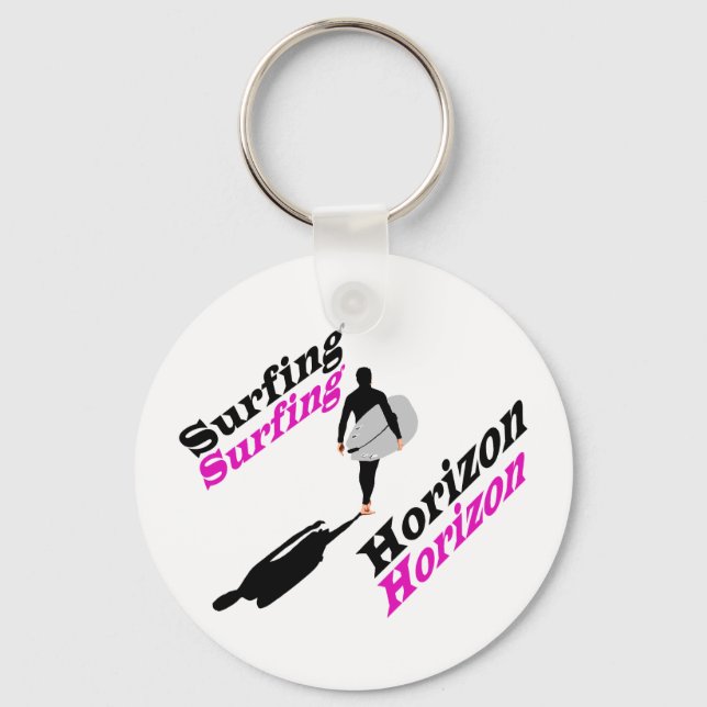 Surfinghorisont T-Shirt Nyckelring (Framsida)