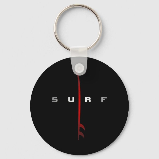 Surfingkläder - Surfar Surf  Nyckelring (Framsida)