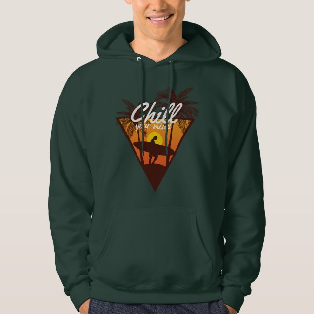 Surfingparadis Lugna Din Själ Hoodie (Framsida)