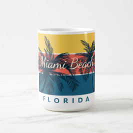 Surfingparadis Miami Beach Florida Kaffemugg