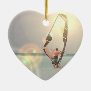Surfingsportprydnad Julgransprydnad Keramik