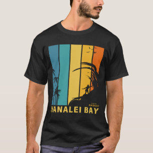 Surfingstrand Hanalei Bay Kauai Hawaii T Shirt