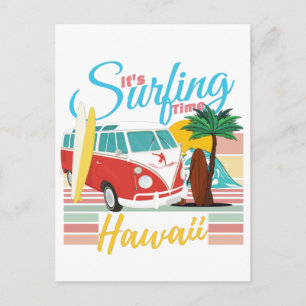 Surfingtid Hawaii - Sommarbojor Vibes Vykort