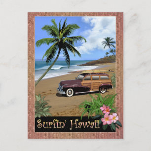 Surfin'Hawaii Vykort